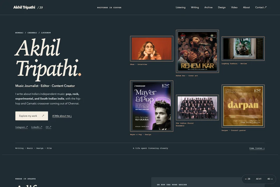 Nocturne in Copper portfolio preview